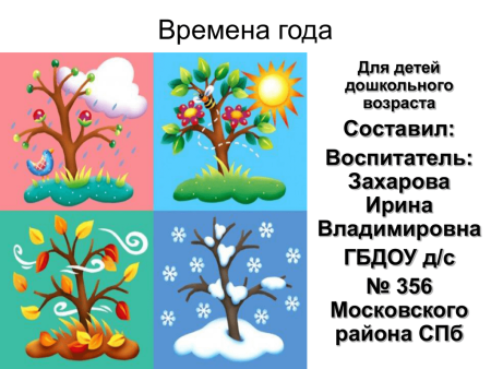 Рисунок времена года на одном листе