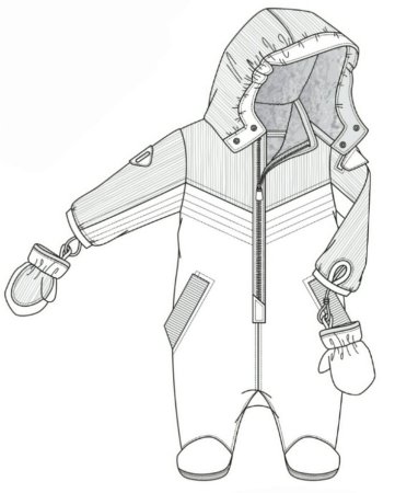 Раскраска комбинезон