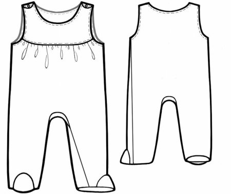 Лекало ползунков для новорожденного