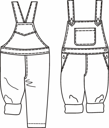 Детский джинсовый комбинезон выкройка