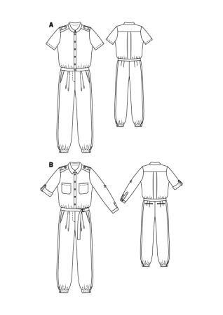 Технический эскиз комбинезона