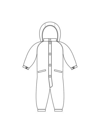 Раскраска комбинезон