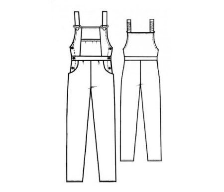 Детский полукомбинезон эскиз