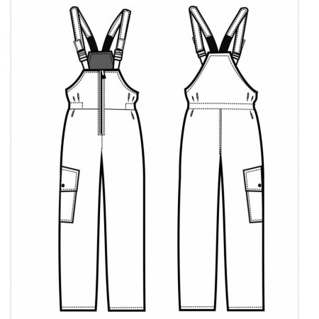 Выкройка полукомбинезон 128р