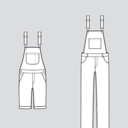 Детский полукомбинезон эскиз