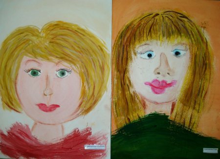 Автопортрет рисование для детей