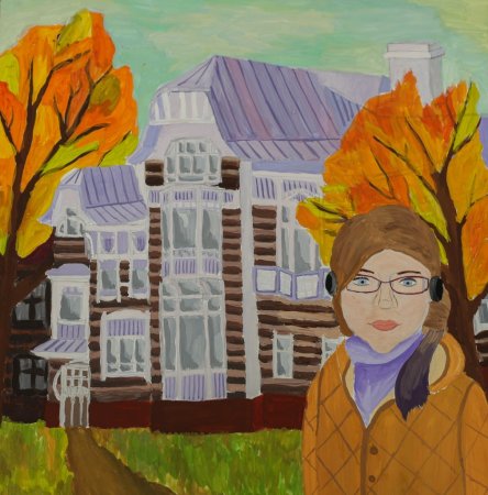 Городской пейзаж осенний детский