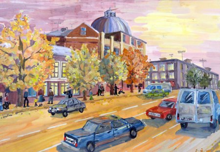 Городской пейзаж детский