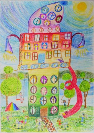 Дом будущего рисунок