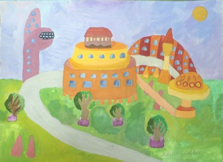 Рисование город будущего в подготовительной группе