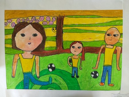 Рисунок мама папа я