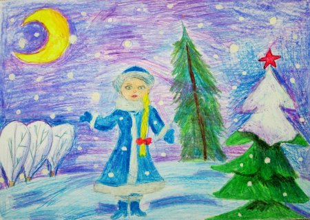 Рисунок новогоднее чудо для конкурса