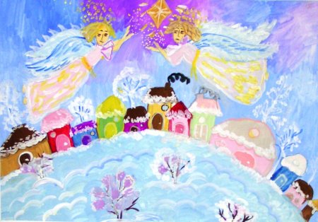 Вифлеемская звезда рисунок на конкурс