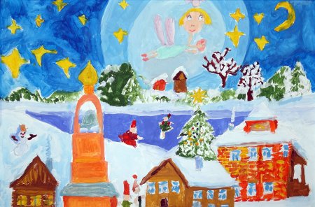 Рисунок свет Рождества на конкурс