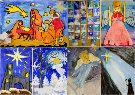 Рисунки на рождественскую тему