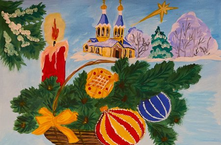 Рождественские рисунки