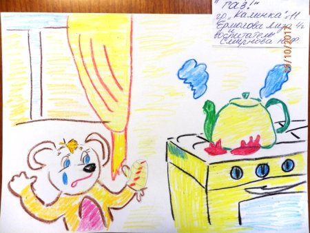 Безопасное пользование газом рисунок