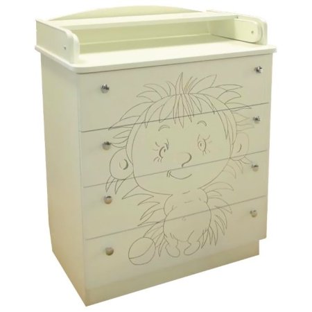 Пеленальный комод балу-мебель Тотоша 4 МДФ С рисунком