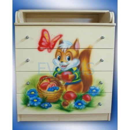 Комод Влана Белочка (ДСП) орех
