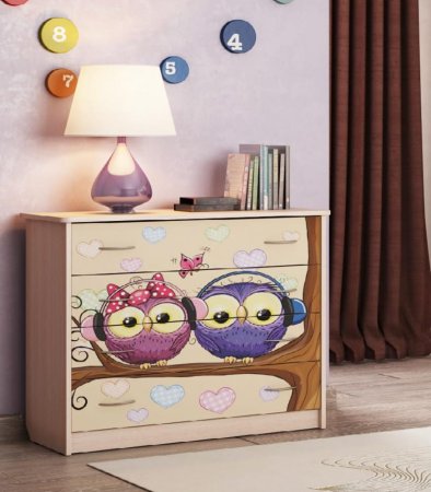 Комод детский m1243 4 секции