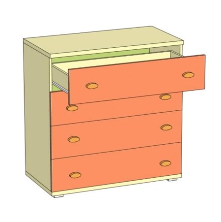 Комод «Волжанка-2» с фотопечатью (835*500*1000)