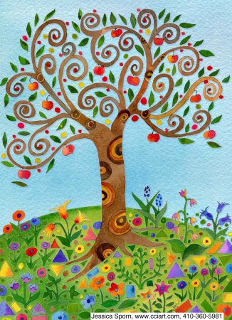 Сказочное дерево рисование