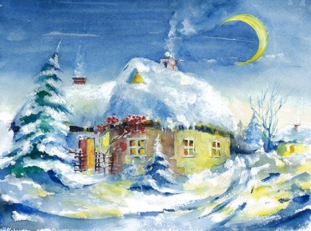 Рисунок на тему Рождество