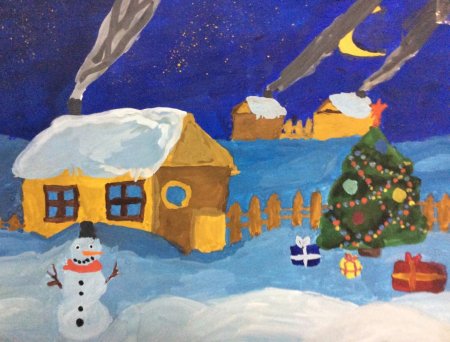 Рождественские рисунки