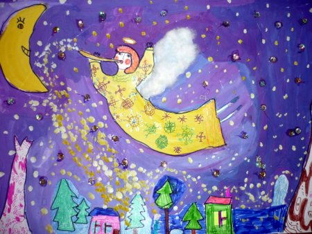 Новогодняя сказка рисунки детей