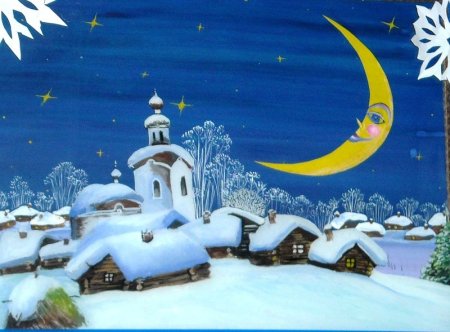 Рождественские рисунки для детей