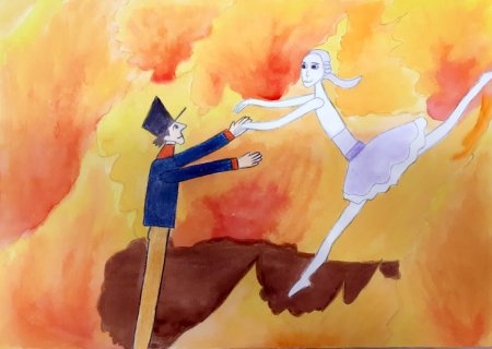 Рисунок к сказке Андерсена оловянный солдатик
