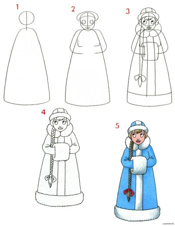 Дед Мороз и Снегурочка раскраска