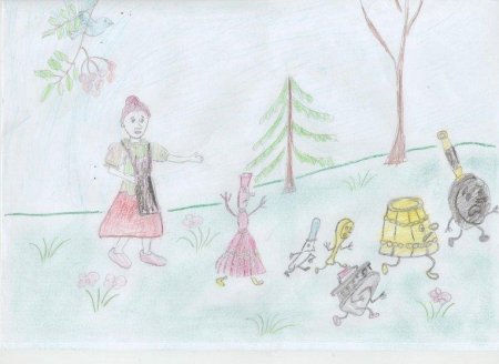 Чуковский Федорино горе рисунок детский