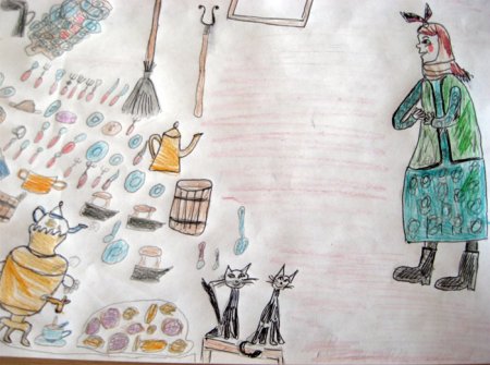 Чуковский Федорино горе рисунок для читательского дневника