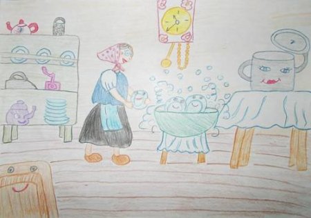 Иллюстрация к Федорино горе 2 класс