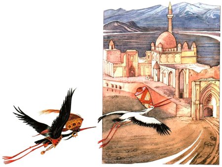 Рисунок к сказке Калиф Аист