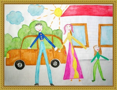 Рисование как я с мамой иду из детского сада