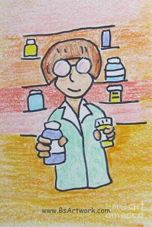 Рисунок на тему фармацевт