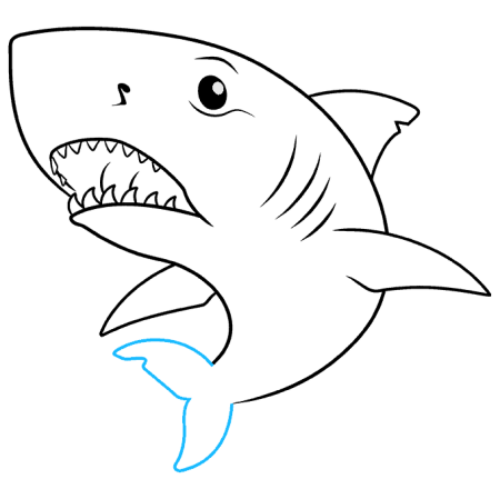 Акула рисовать