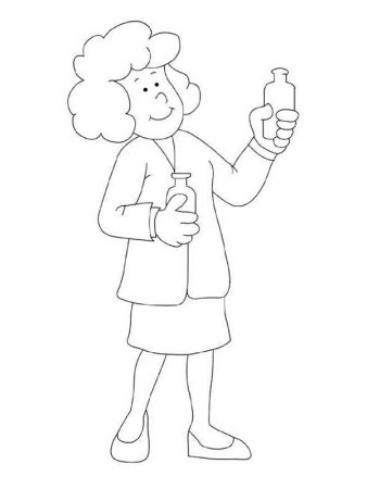 Фармацевт раскраска