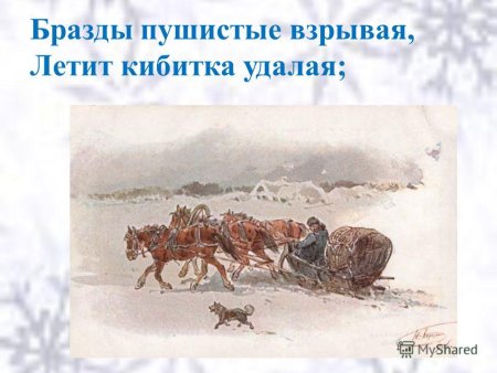 Кибитка и ямщик на облучке