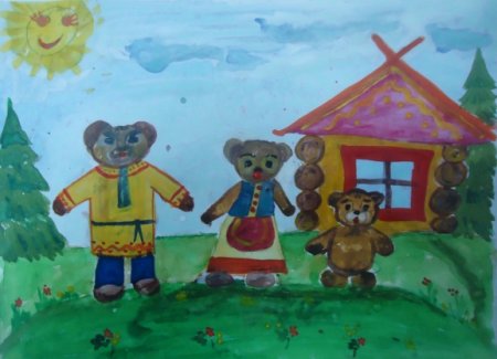 Рисование три медведя