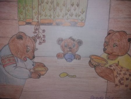 Три медведя нарисовать