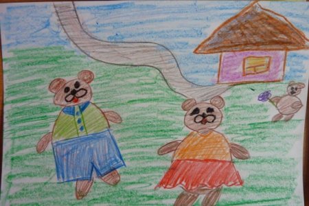 Рисование три медведя