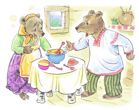 Толстой три медведя раскраска к сказке