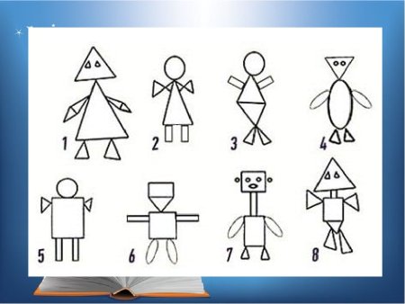 Фигура человека из геометрических фигур