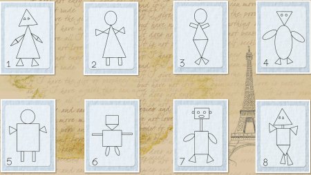 Фигура человека из геометрических фигур