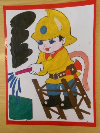 Юный пожарник поделки