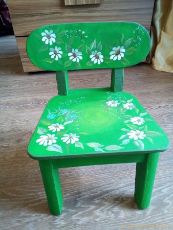 Реставрируем детский деревянный стульчик