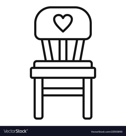 Стул вектор контур